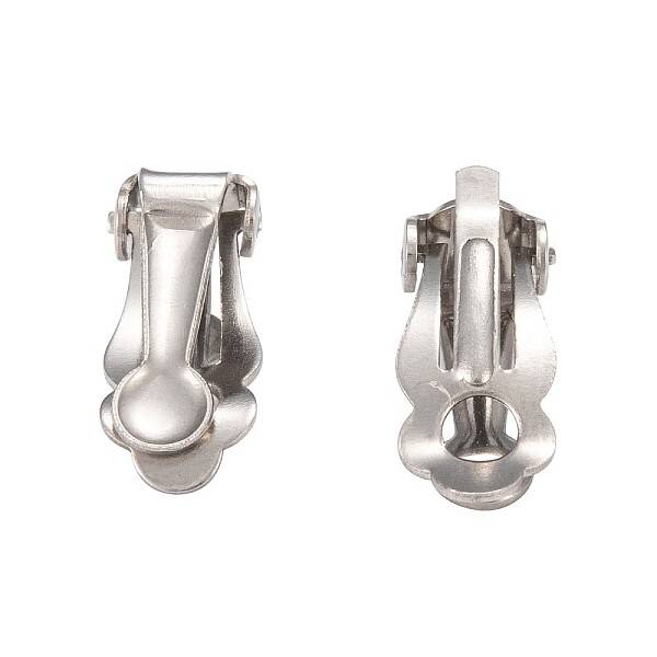 Tarnish Resistant 304 Stainless Steel Clip-On Earrings Findings