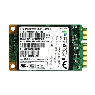 702867-001 HP 32GB Multi-Level Cell SATA 6Gb/s mSATA Solid State Drive
