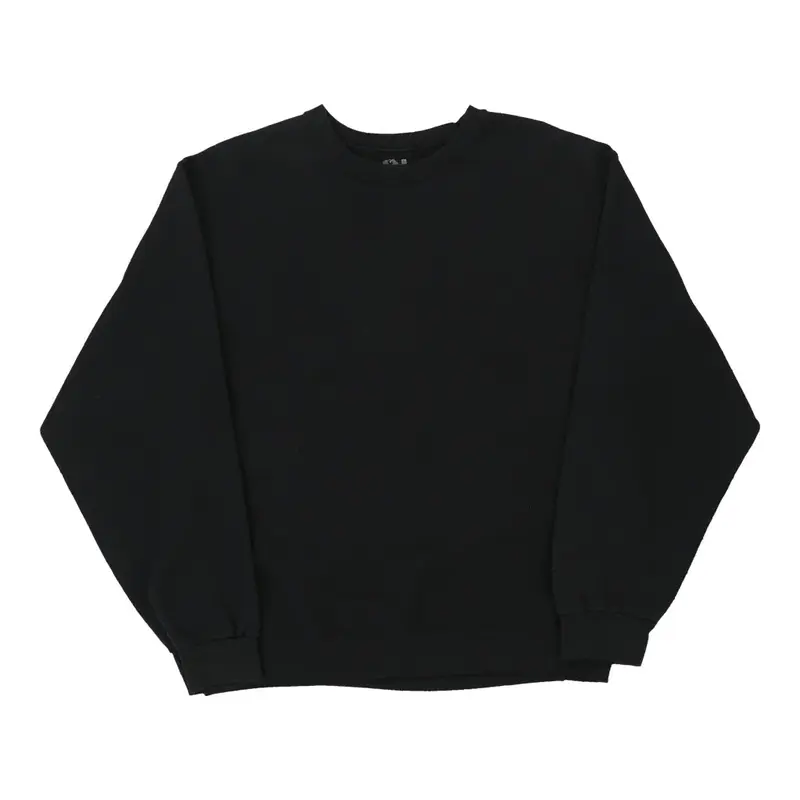 Fruit Of The Loom Sweatshirt - Medium Black Cotton Blend