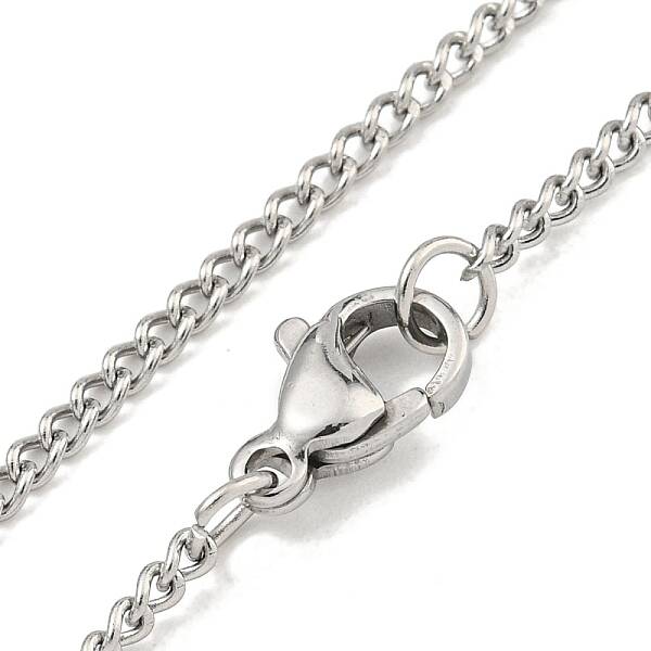 Non-Tarnish 201 Stainless Steel Curb Chain Necklaces for Women and Men