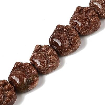 Synthetic Goldstone Beads Strands