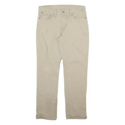 LEVI'S 511 Mens Trousers Beige Slim Straight W31 L30