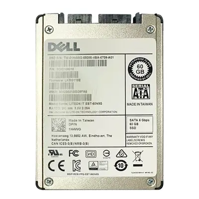 1H4WG Dell 60GB Multi-Level Cell SATA 6Gb/s Mixed Use 1.8-inch Solid State Drive