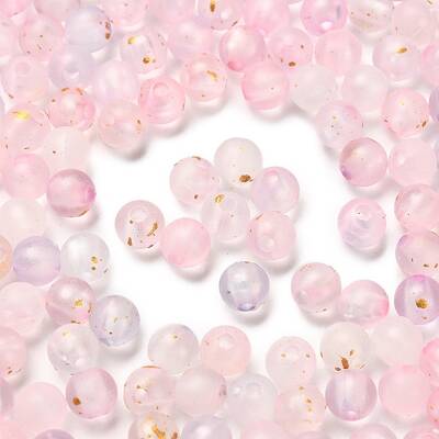 Frosted Transparent Acrylic Beads