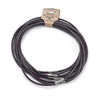 Cowhide Leather Cord Necklace Making