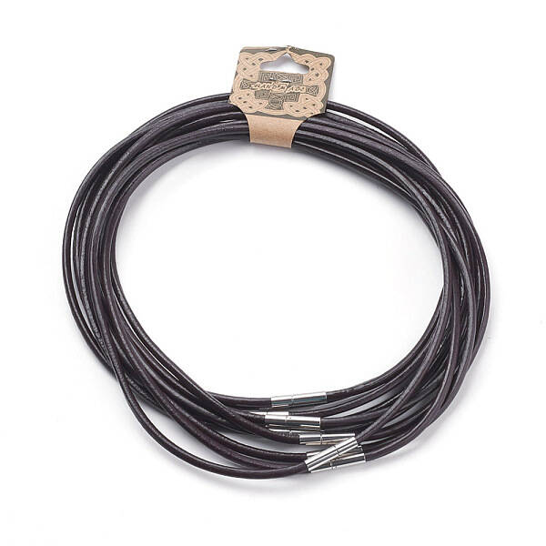 Cowhide Leather Cord Necklace Making