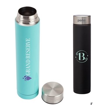 24 Promotional Perka Blake 8 oz Double Wall Stainless Steel Bottle ...