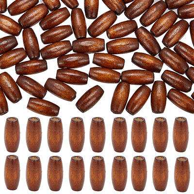 500Pcs Natural Wood Beads