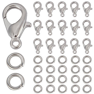 400Pcs Zinc Alloy Lobster Claw Clasps