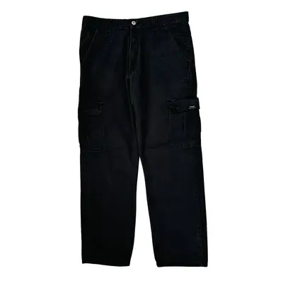 Wrangler Cargo Trousers - 33W 29L Black Cotton