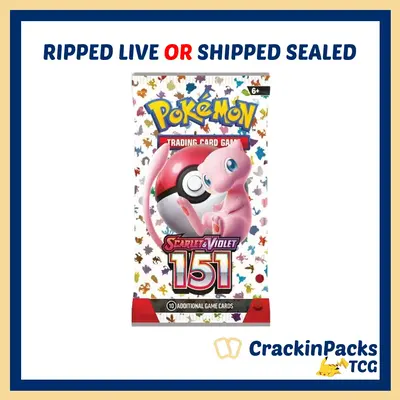 Pokemon 151 Booster Pack (1) - RIP LIVE (**Bounty**)