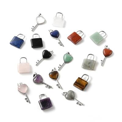 Natural Mixed Gemstone Pendants