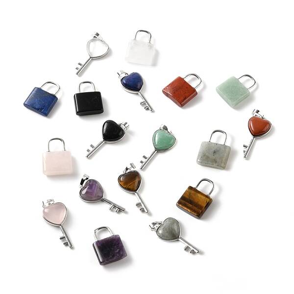 Natural Mixed Gemstone Pendants