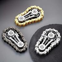 Metal Chainring Fidget Spinner, 1 Count Durable Bicycle Chain EDC Toy for Adults, Stress Relief Toy for Home & Office, EDC Fi...