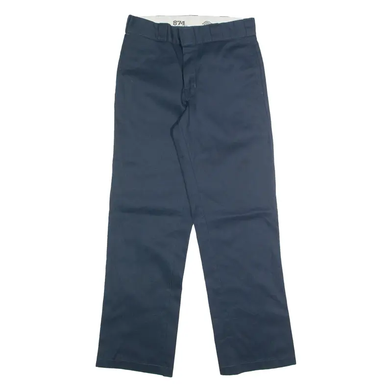 DICKIES Chino Mens Trousers Blue Regular Straight W30 L30
