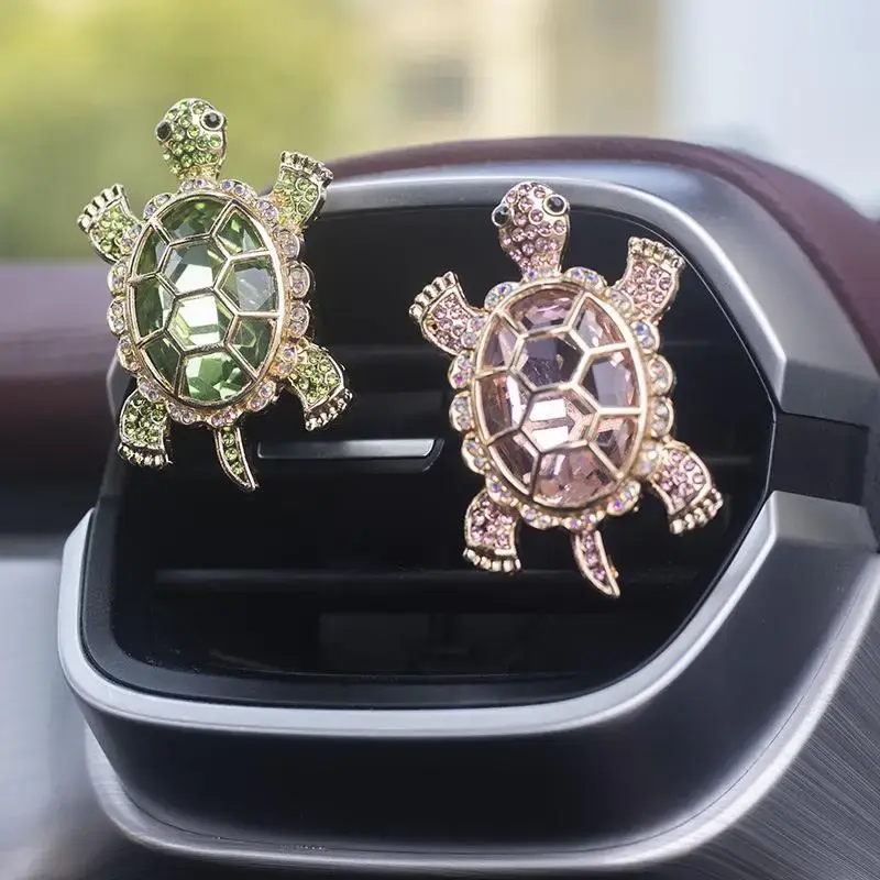 Cute Turtle Design Car Air Freshener Clip, 1 Count Creative Car Air Outlet Decoration, Car Interior Accessories for Women & M...