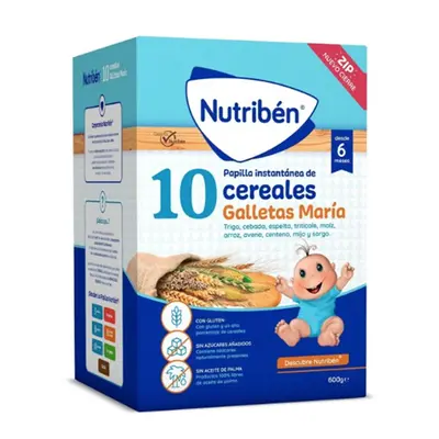 Nutribén 10 Cereals with Biscuits María 1 Bag 600 g