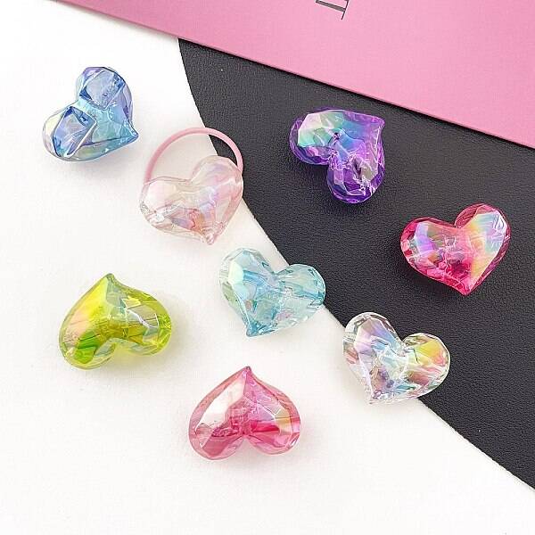 Transparent Crackle Acrylic Beads