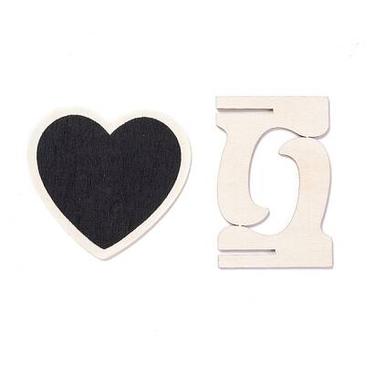 Heart Wooden Mini Chalkboard Signs