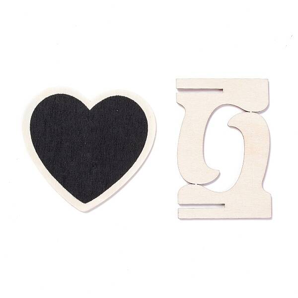 Heart Wooden Mini Chalkboard Signs