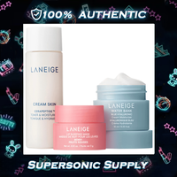[LANEIGE] Hydration Heroes Travel Set 3-PC: Water Bank Cream + Cerapeptide Toner + Berry Lip Mask Mini Skincare Essentials