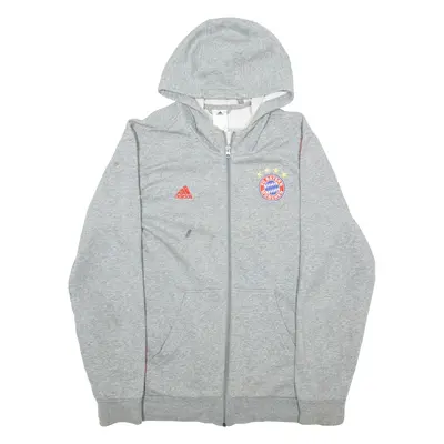 ADIDAS Mens Grey Hoodie Full Zip M