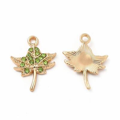 Rack Plating Eco-friendly Alloy Rhinestone Pendants