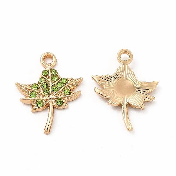 Rack Plating Eco-friendly Alloy Rhinestone Pendants