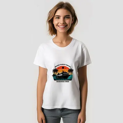 Family Cruise Vacation Personalized Name T-Shirt