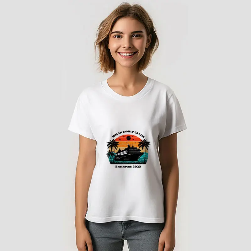 Family Cruise Vacation Personalized Name T-Shirt