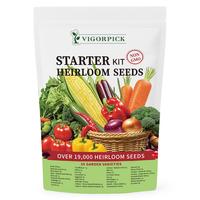 Vegetable Seed Vault Kit - 35 Variety Pack for Home Growing & Planting Survival Seeds Heirloom Vegetable Mix Great Gardening ...