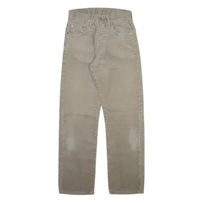 G-STAR Mens Corduroy Trousers Beige Regular Straight W26 L29