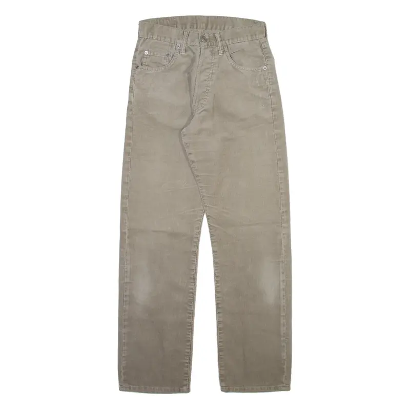 G-STAR Mens Corduroy Trousers Beige Regular Straight W26 L29