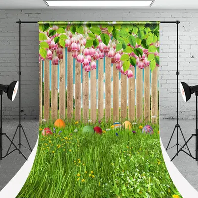 Floral Wooden Fence Weed Photography Sweep Backdrop - Aperturee