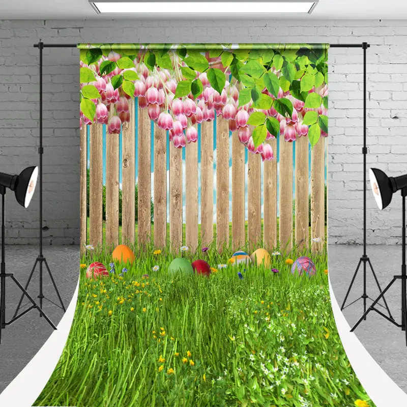 Floral Wooden Fence Weed Photography Sweep Backdrop - Aperturee