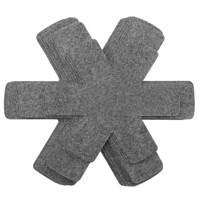 Pot and Pan Protective Cover, 12pcs/set Non-slip Pot Divider, Heat Resistant Pot Protector, Kitchen Accessories, Home Supplie...