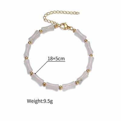 Golden Malachite Natural Pearl Bracelet Dopamine Fashion Simple Girlfriend Bracelet