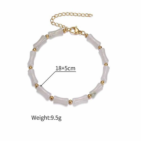 Golden Malachite Natural Pearl Bracelet Dopamine Fashion Simple Girlfriend Bracelet