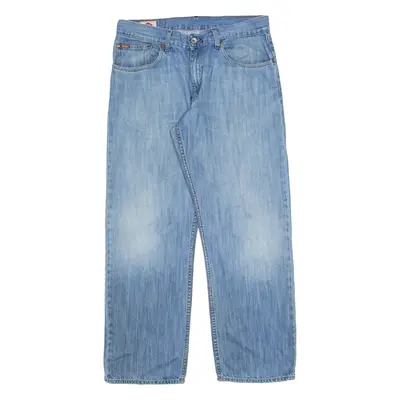 LEE COOPER Mens Jeans Blue Regular Straight Stone Wash W34 L30