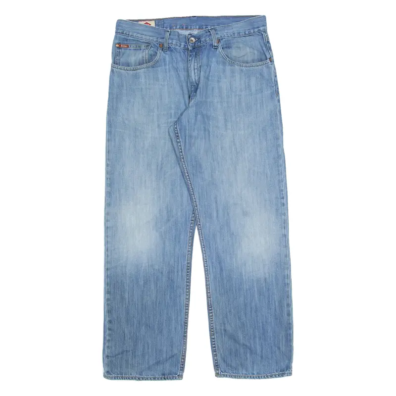 LEE COOPER Mens Jeans Blue Regular Straight Stone Wash W34 L30