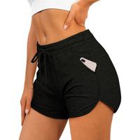 OFEEFAN Womens Athletic Shorts Running Dolphin Shorts with Pockets and Drawstring