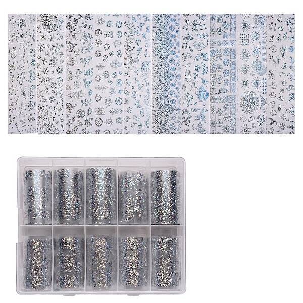 Shiny Laser Nail Art Transfer Stickers