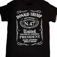 Donald Trump 100% MAGA T-shirt - Black, \