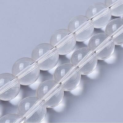 Synthetic Quartz Crystal Beads Strands