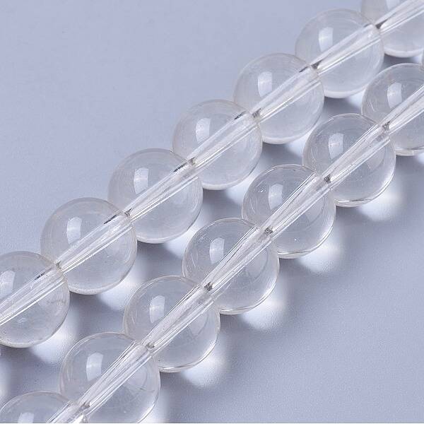 Synthetic Quartz Crystal Beads Strands