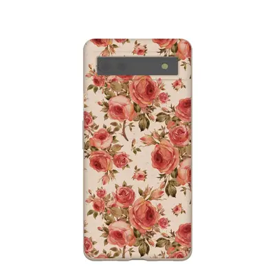 Seashell Rose Garden Google Pixel 6a Case