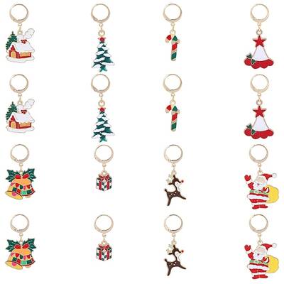 Christmas Theme Alloy Enamel Pendant Decoration