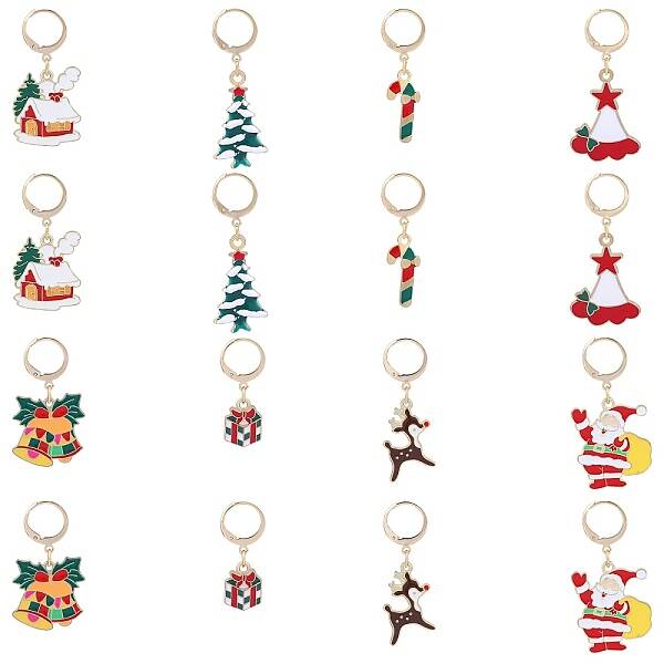 Christmas Theme Alloy Enamel Pendant Decoration
