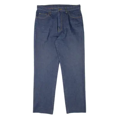 GARRY Mens Jeans Blue Regular Tapered W34 L30
