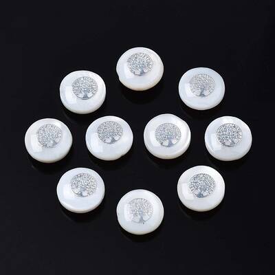 Natural Freshwater Shell Beads
